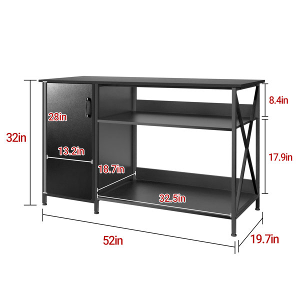 55-75 Gallon Metal Reptile And Aquarium Stand, Black | REPTIZOO